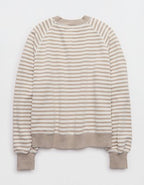 Aerie Go-To Classic Length Crew Sweatshirt - Stone Harbor