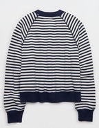 Aerie Go-To Classic Length Crew Sweatshirt - Navy