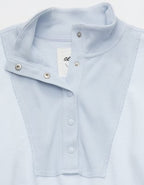 Aerie Quarter Snap Sweatshirt - Misty Sky