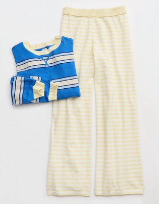 Aerie Sunday Soft Crew Sweater - Rome Blue