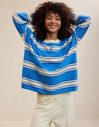 Aerie Sunday Soft Crew Sweater - Rome Blue