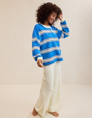 Aerie Sunday Soft Crew Sweater - Rome Blue