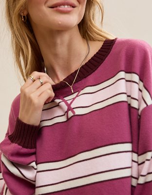 Aerie Sunday Soft Crew Sweater - Autumn Jam