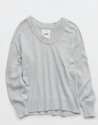 Aerie Voop Sweater - Medium Heather Gray