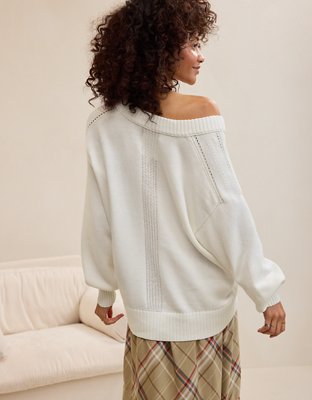 Aerie Voop Sweater - Soft Muslin