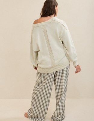 Aerie Voop Sweater - Green Sheen
