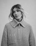 Aerie So Nostalgic Quarter Zip Sweater - Heathered Taupe