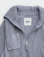 Aerie So Nostalgic Quarter Zip Sweater - Radiance