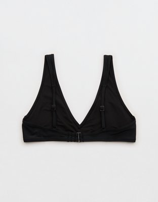 Aerie Wide Strap Voop Bikini Top - True Black
