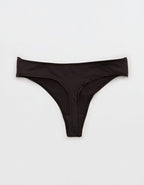 Slick Chicks Adaptive Thong Underwear - True Black