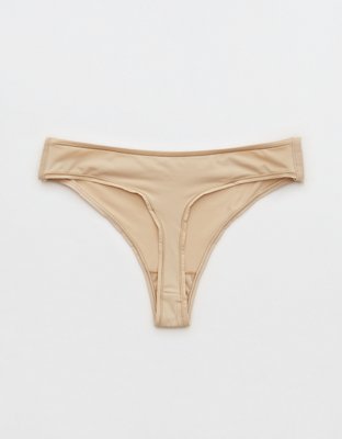 Slick Chicks Adaptive Thong Underwear - Beige