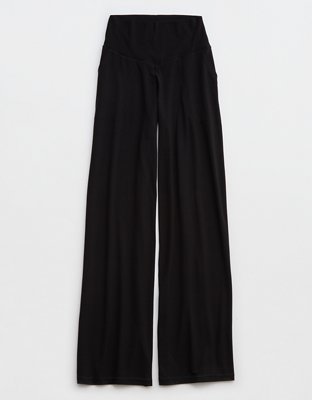 OFFLINE By Aerie Real Me XTRA High Waisted Trouser - True Black
