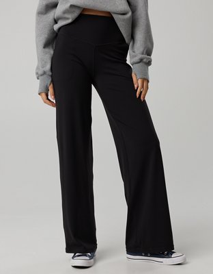 OFFLINE By Aerie Real Me XTRA High Waisted Trouser - True Black