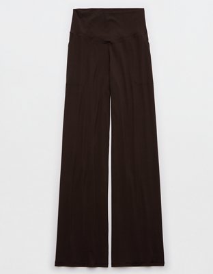OFFLINE By Aerie Real Me XTRA High Waisted Trouser - Deep Earth