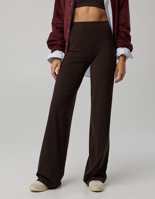 OFFLINE By Aerie Real Me XTRA High Waisted Trouser - Deep Earth