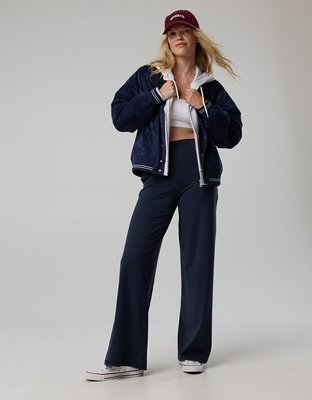 OFFLINE By Aerie Real Me XTRA High Waisted Trouser - Steel Blue