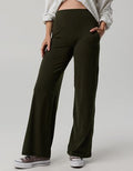 OFFLINE By Aerie Real Me XTRA High Waisted Trouser - Olive Petal
