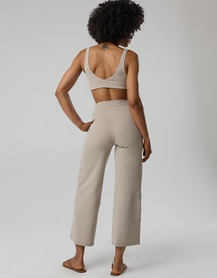 OFFLINE By Aerie Real Me XTRA High Waisted Crop Trouser - Stone Harbor