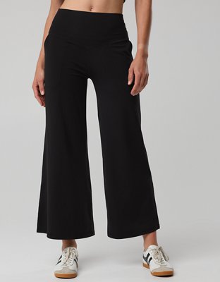 OFFLINE By Aerie Real Me XTRA High Waisted Crop Trouser - True Black