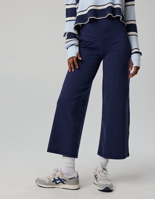 OFFLINE By Aerie Real Me XTRA High Waisted Crop Trouser - Royal Navy