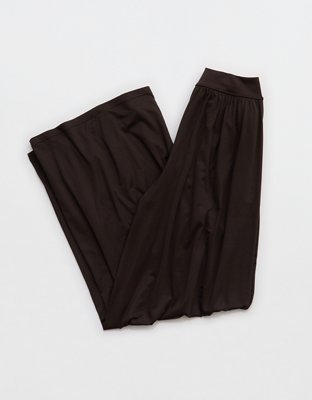 OFFLINE By Aerie The Hugger Go With The Flow Super Wide Leg Pant - Deep Earth