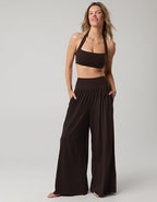 OFFLINE By Aerie The Hugger Go With The Flow Super Wide Leg Pant - Deep Earth