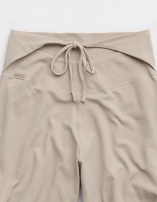 OFFLINE By Aerie Real Me XTRA High Waisted Tie Back Trouser - Stone Harbor