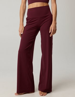 OFFLINE By Aerie Real Me XTRA High Waisted Tie Back Trouser - Royal Berry