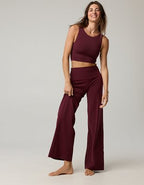 OFFLINE By Aerie Real Me XTRA High Waisted Tie Back Trouser - Royal Berry