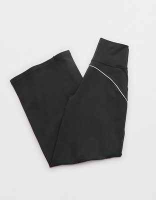 OFFLINE By Aerie The Hugger Piping Wide Leg Pant - Smoked Gray