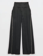 OFFLINE By Aerie The Hugger Piping Wide Leg Pant - Smoked Gray