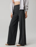 OFFLINE By Aerie The Hugger Piping Wide Leg Pant - Smoked Gray