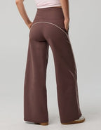 OFFLINE By Aerie The Hugger Piping Wide Leg Pant - Relic