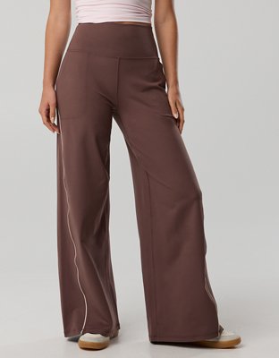 OFFLINE By Aerie The Hugger Piping Wide Leg Pant - Relic