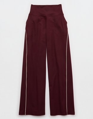 OFFLINE By Aerie The Hugger Piping Wide Leg Pant - Royal Berry