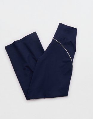 OFFLINE By Aerie The Hugger Piping Wide Leg Pant - Royal Navy