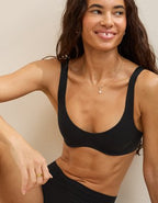 SMOOTHEZ The Scoop Lightly Lined Bra - True Black