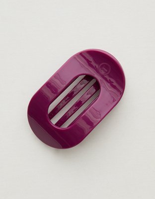 Teleties Large Flat Hair Clip - Maroon