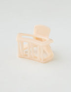 Teleties Petite Almond Claw Clip - Soft Muslin