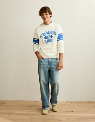 AE Ford Graphic Sweater - Frosty Cream