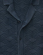 AE Garment-Washed Sweater Polo - Navy