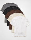 AE Standard Fit Lived-In T-Shirt 5-Pack - Multi