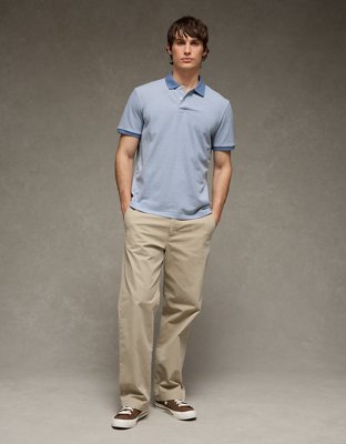 AE 24/7 Standard Fit Club Pique Polo Shirt