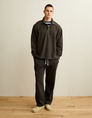 AE Laidback Luxe Rugby Sweatshirt - Dark Shadow