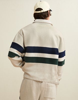 AE Laidback Luxe Rugby Sweatshirt - Storm Heather