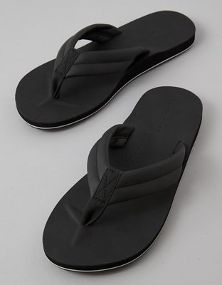 AE Leather Flip-Flop - Black
