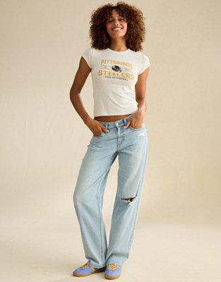 NFL Pittsburgh Steelers Hey Baby Tee - Yellow
