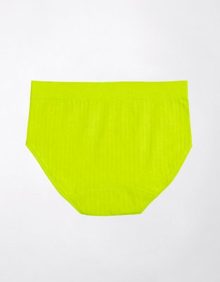 The Period Company Bikini Heavy Flow - Ribbed Sporty Stretch - Lime Slush