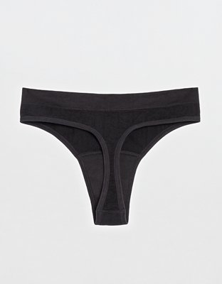 The Period Company Thong Light Flow - Black