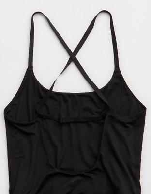OFFLINE By Aerie The Hugger Go With The Flow Jogger Jumpsuit - True Black